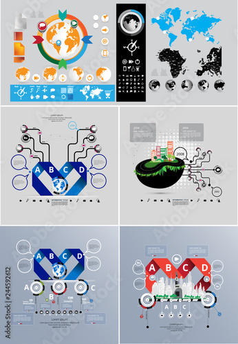 Infographic vector elements for business illustration