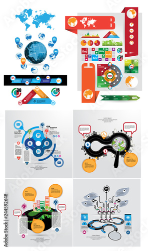 Infographic vector elements for business illustration