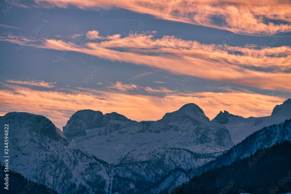 Dachsteingebirge im Abendlicht Dachsteingebirge im Abendlicht