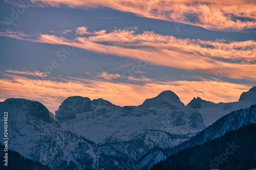 Dachsteingebirge im Abendlicht