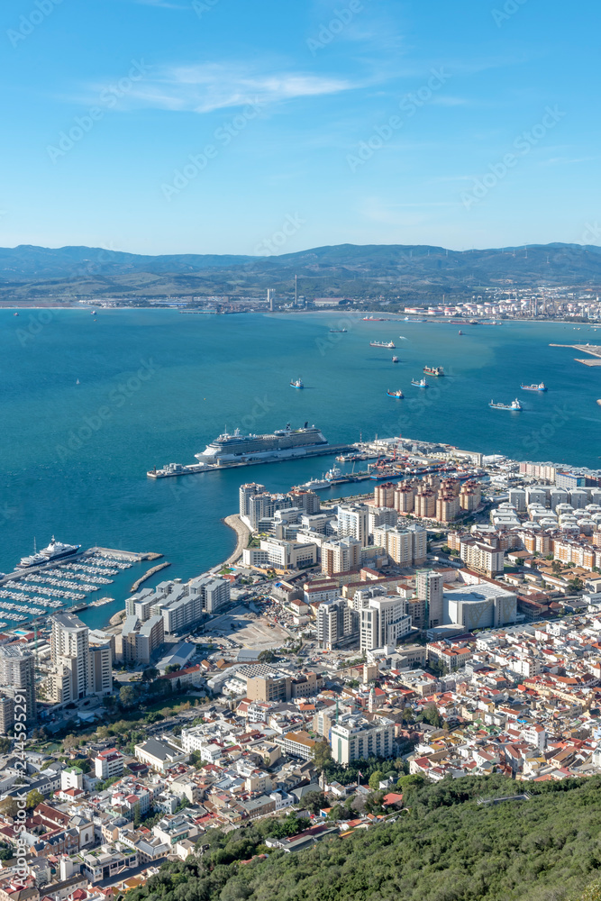 British territory Gibraltar in Spain