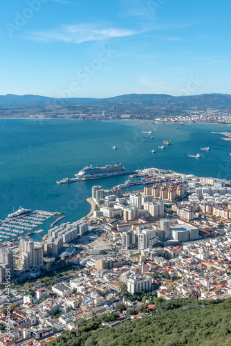 British territory Gibraltar in Spain