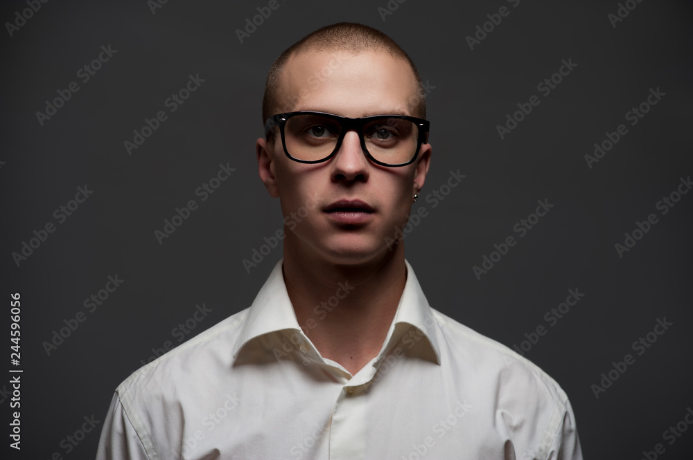 Young man a manager in formal clothes Young man a manager in formal clothes