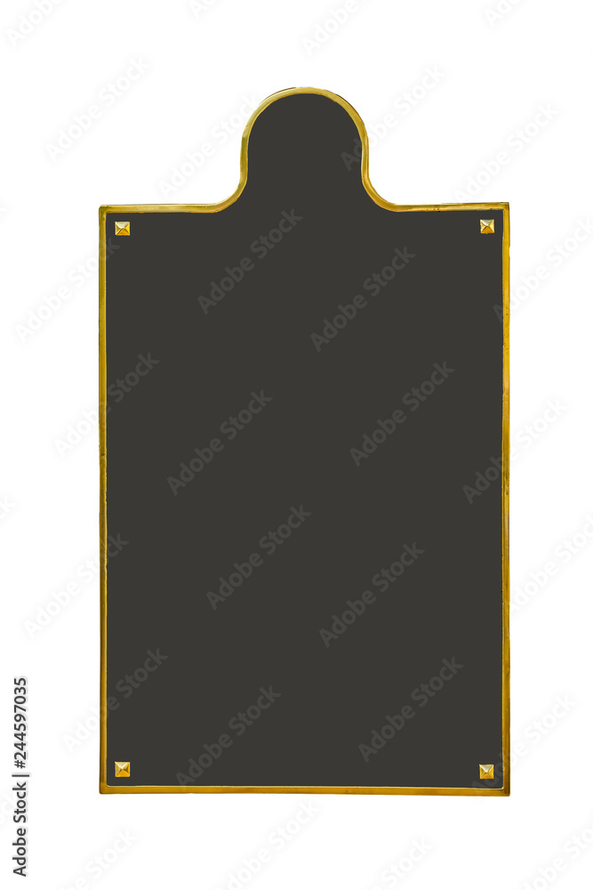 Plate With Golden Edges Isolated Photo Plate With Golden Edges Isolated Photo