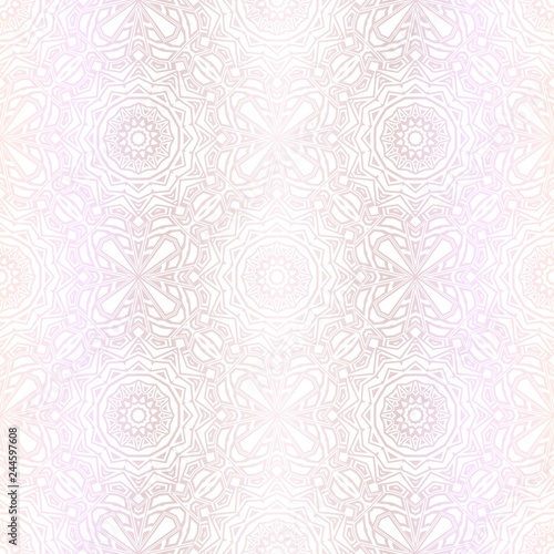 Pastel color Seamless Pattern With Floral Ornament. For Design, Wallpaper, Textile Industry. Vector