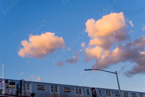 Photography aboveground subway