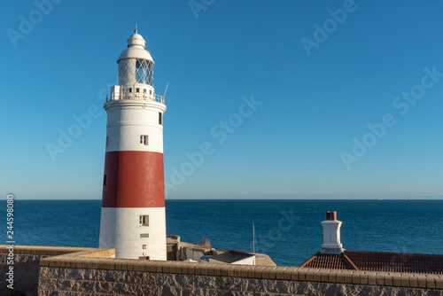 Evening sun at Trinity lighthouse in Gibraltar