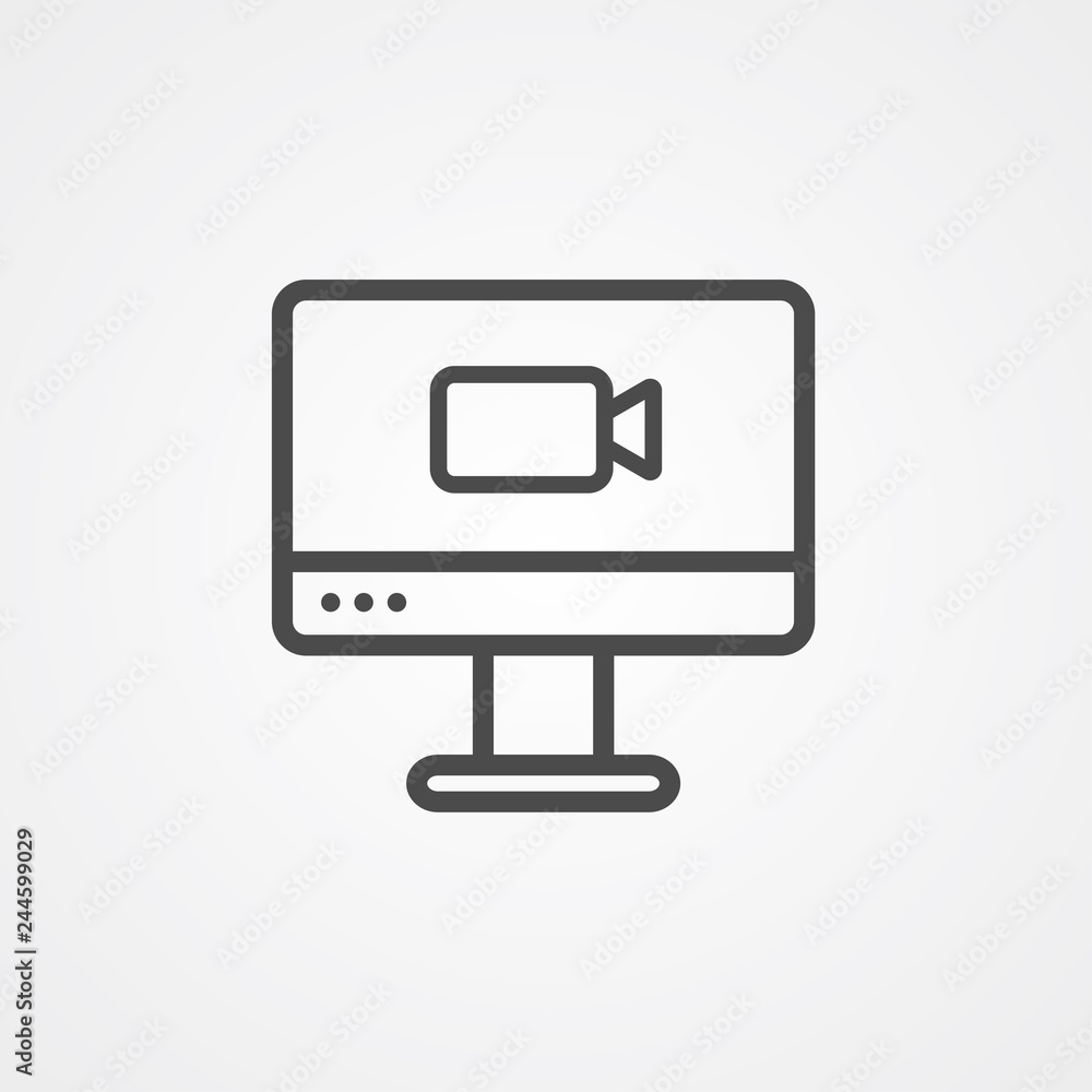 Video call vector icon sign symbol Video call vector icon sign symbol