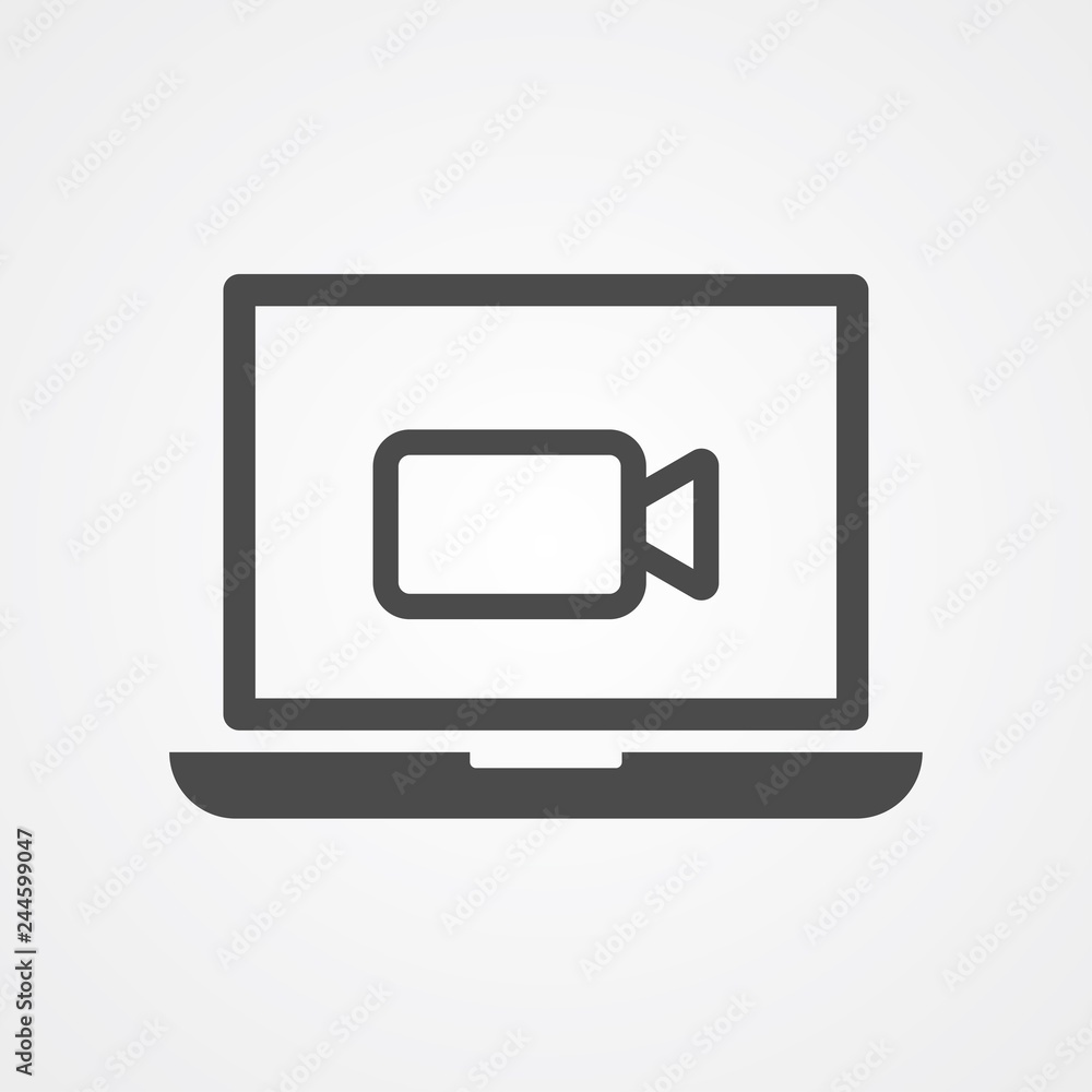 Video call vector icon sign symbol Video call vector icon sign symbol