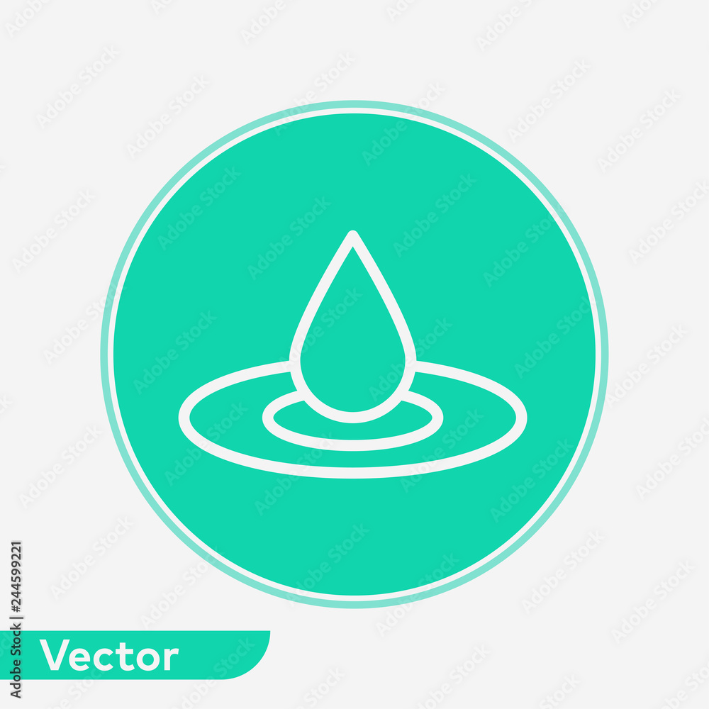 Waterdrop vector icon sign symbol Waterdrop vector icon sign symbol