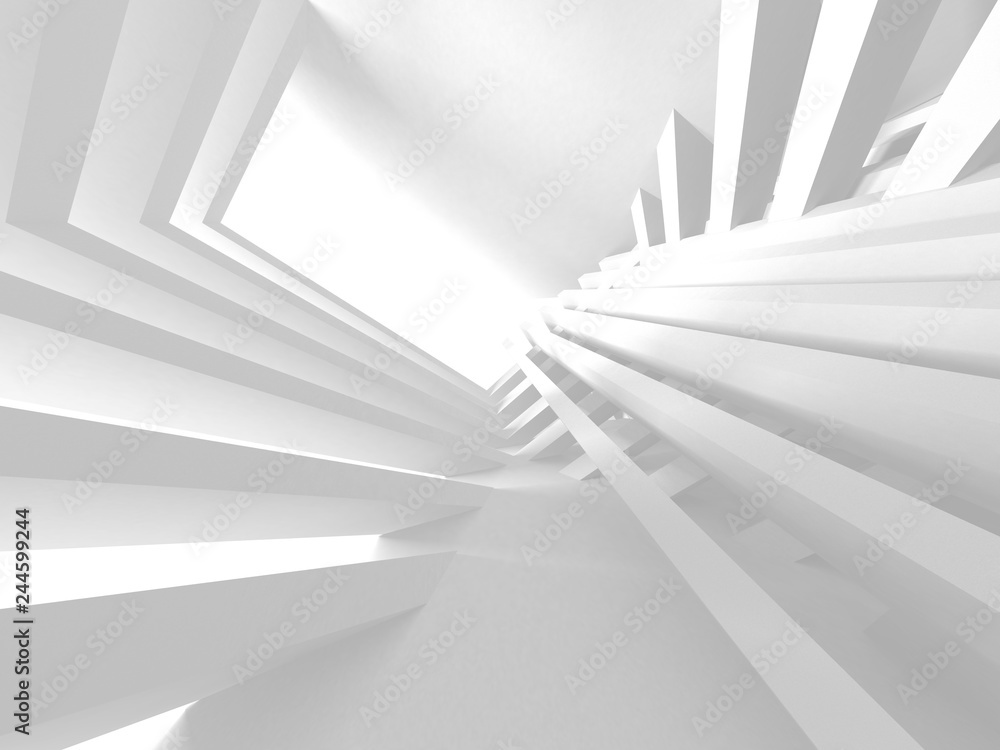 Abstract Modern White Architecture Background Abstract Modern White Architecture Background