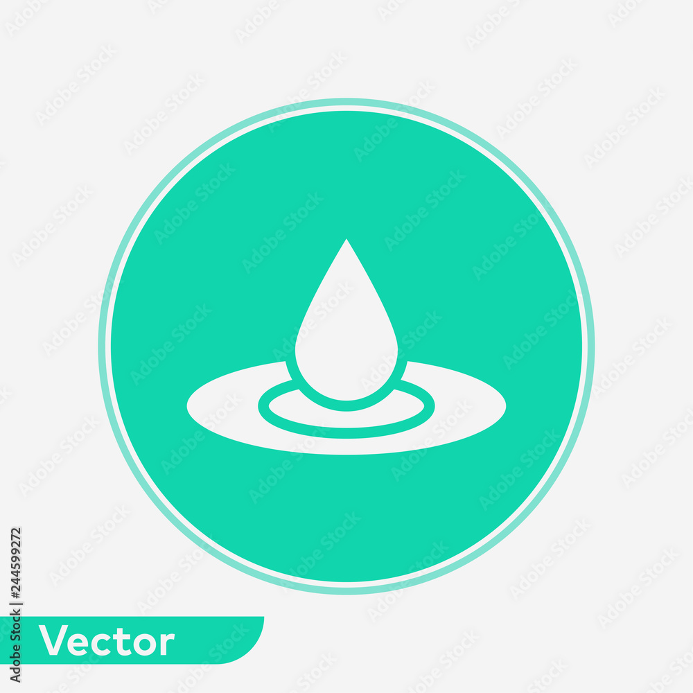 Waterdrop vector icon sign symbol Waterdrop vector icon sign symbol