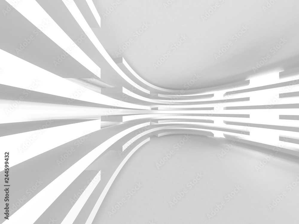 Obraz premium Abstract Modern White Architecture Background