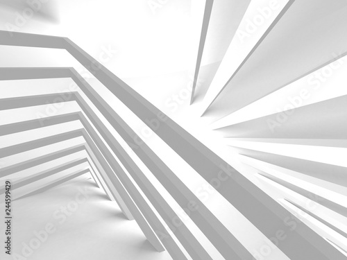 Abstract Modern White Architecture Background