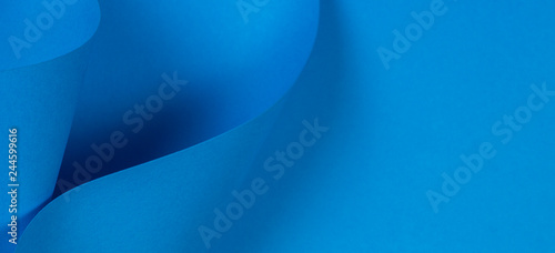 Abstract light blue paper background in geometric shapes