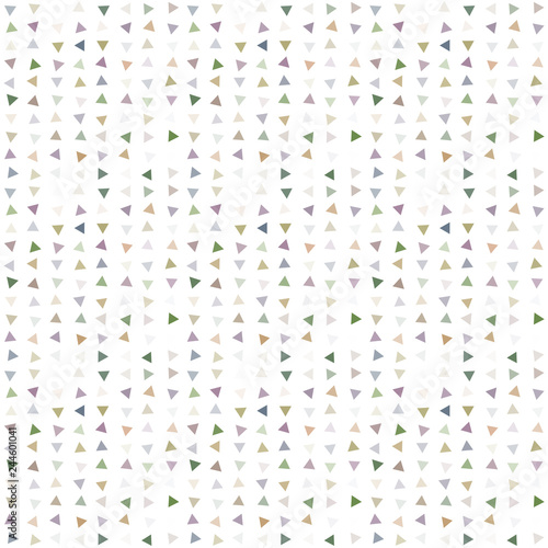 Abstract seamless pattern background with multi-colored varied triangles.