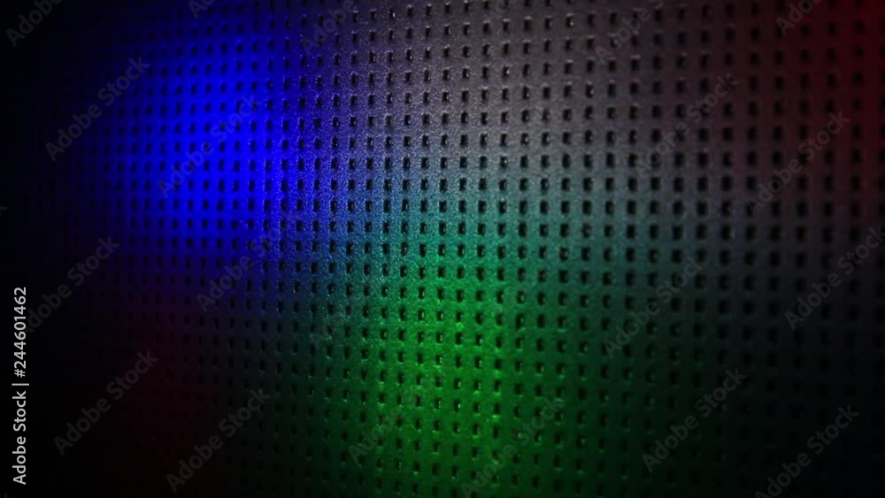 Fast chaotic movement of multi-colored rays of light Fast chaotic movement of multi-colored rays of light