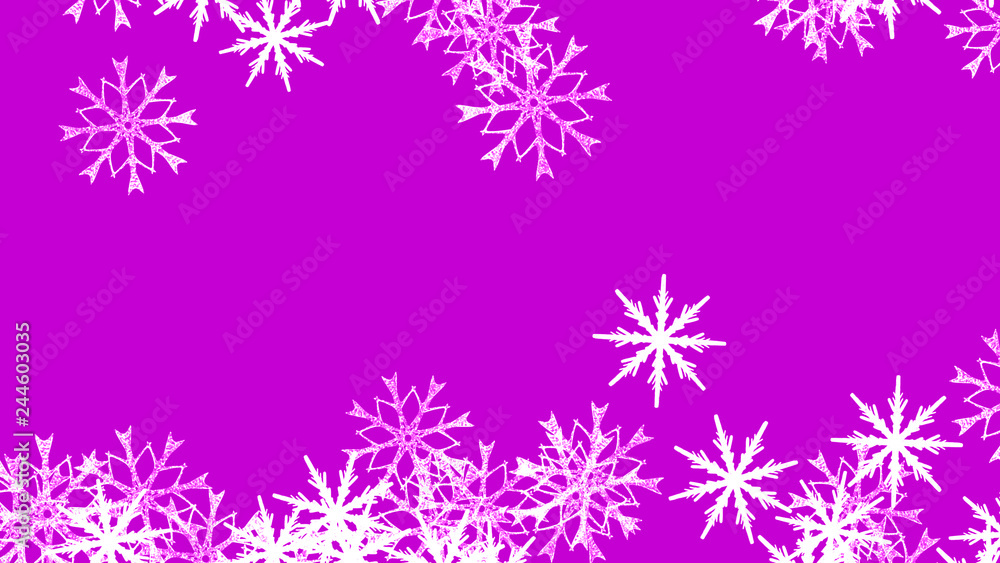 Abstract background with a variety of colorful snowflakes. Big and small. Abstract background with a variety of colorful snowflakes. Big and small.