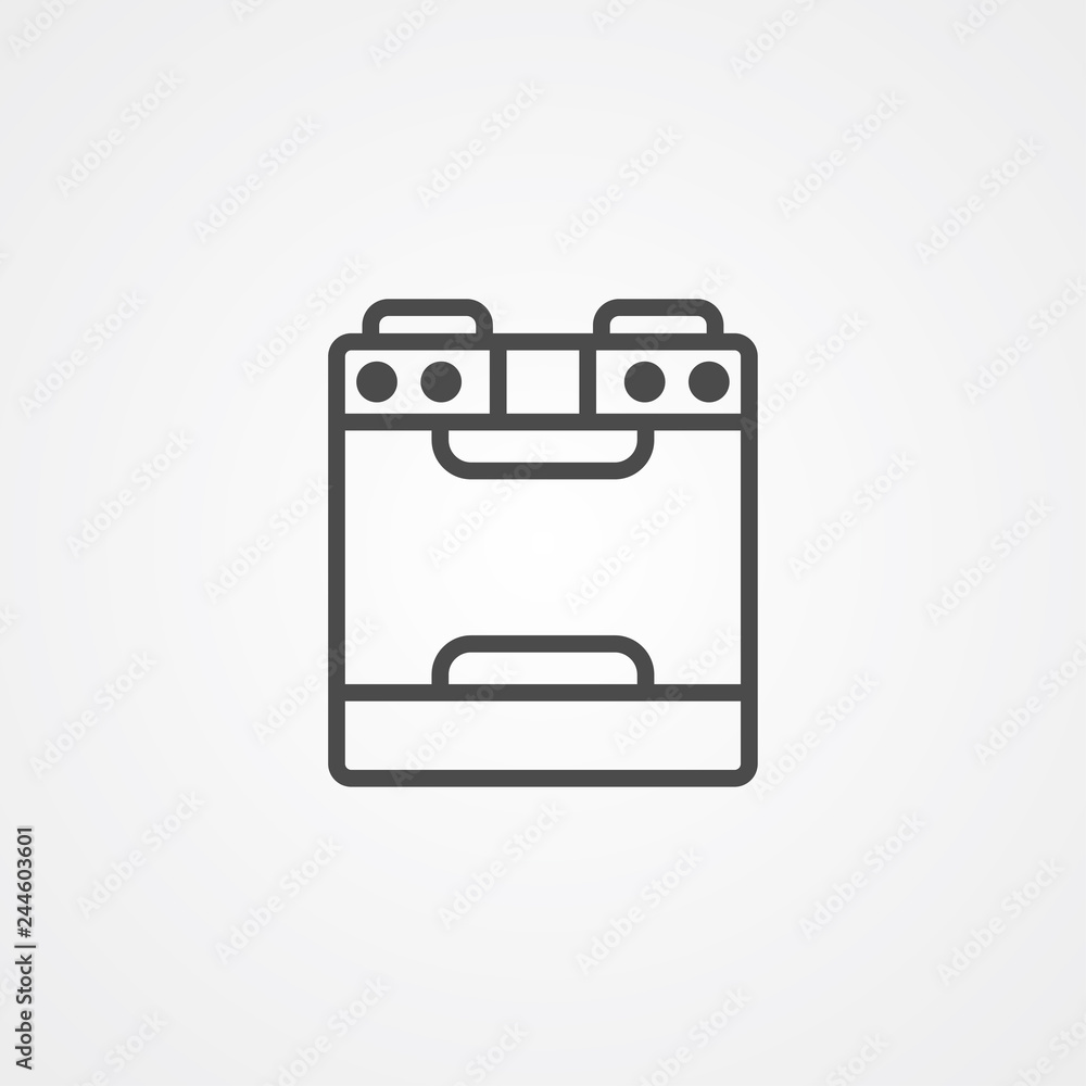 Stove vector icon sign symbol Stove vector icon sign symbol