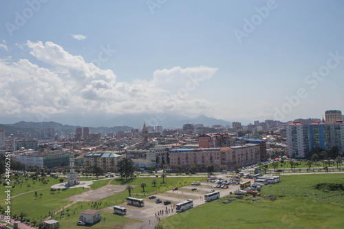 view of a Black Sea city small resort town Batumi