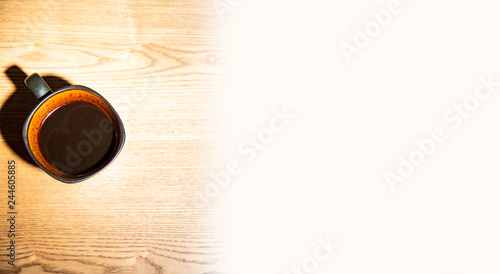 Coffee Table Background with Copy Space