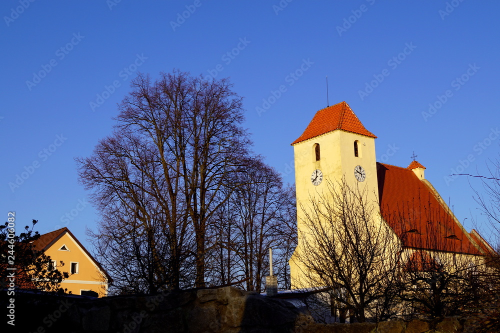 Zumberk, the Church of John the Baptist, Czech Republic, South Bohemia Zumberk, the Church of John the Baptist, Czech Republic, South Bohemia