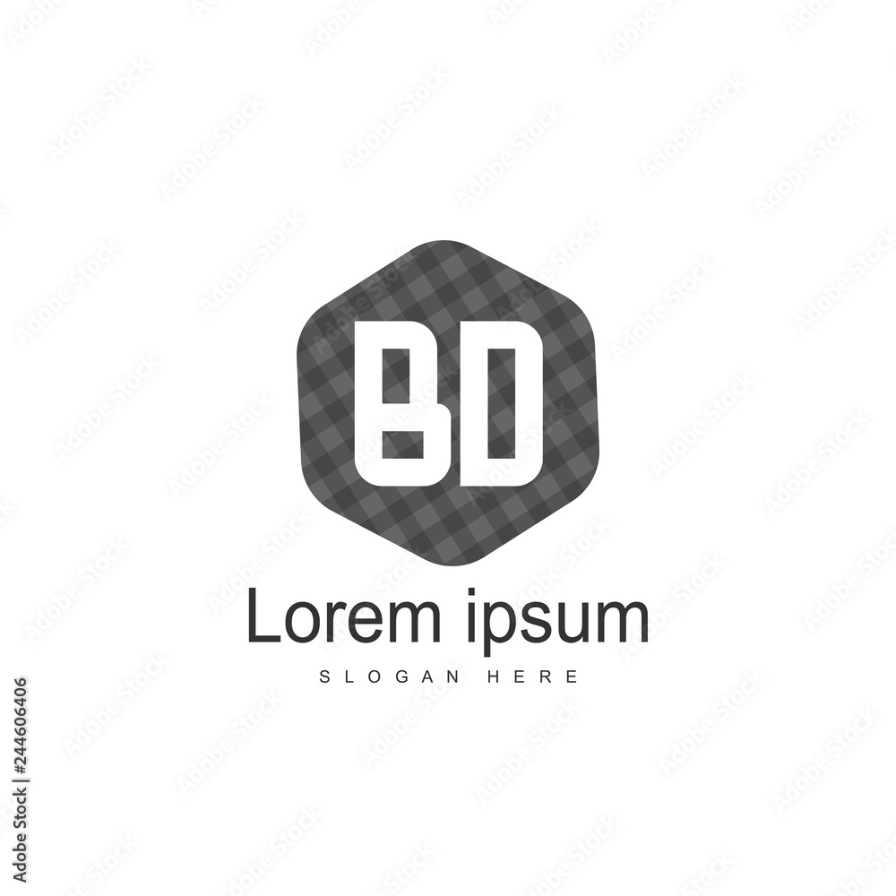Initial BD Letter Logo Template Design Initial BD Letter Logo Template Design