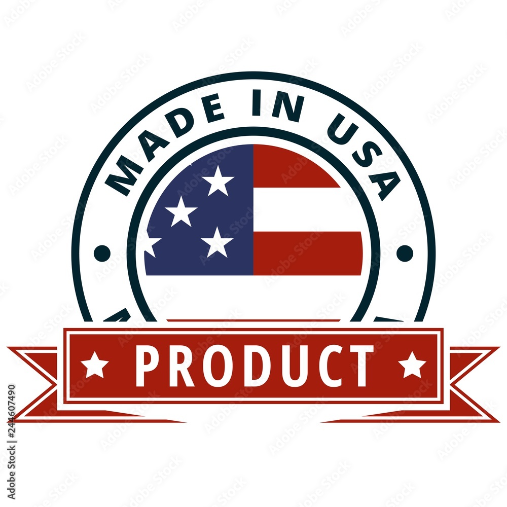 Product Made in USA label illustration
