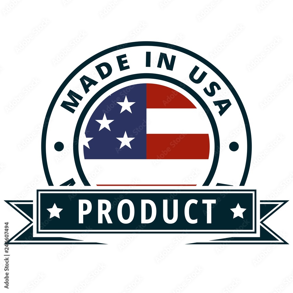 Product Made in USA label illustration