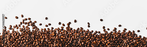 Fényképezés coffee beans  on a white background