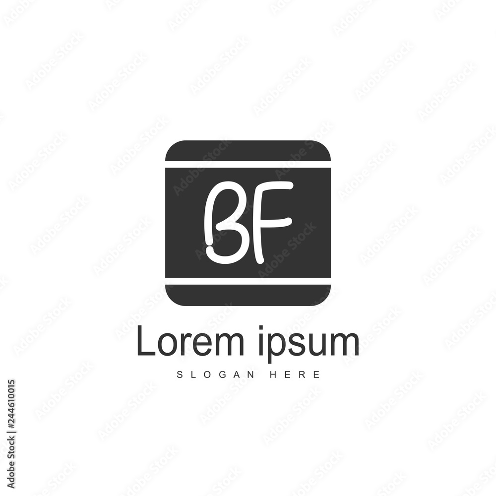 Initial BF Letter Logo Template Design Initial BF Letter Logo Template Design