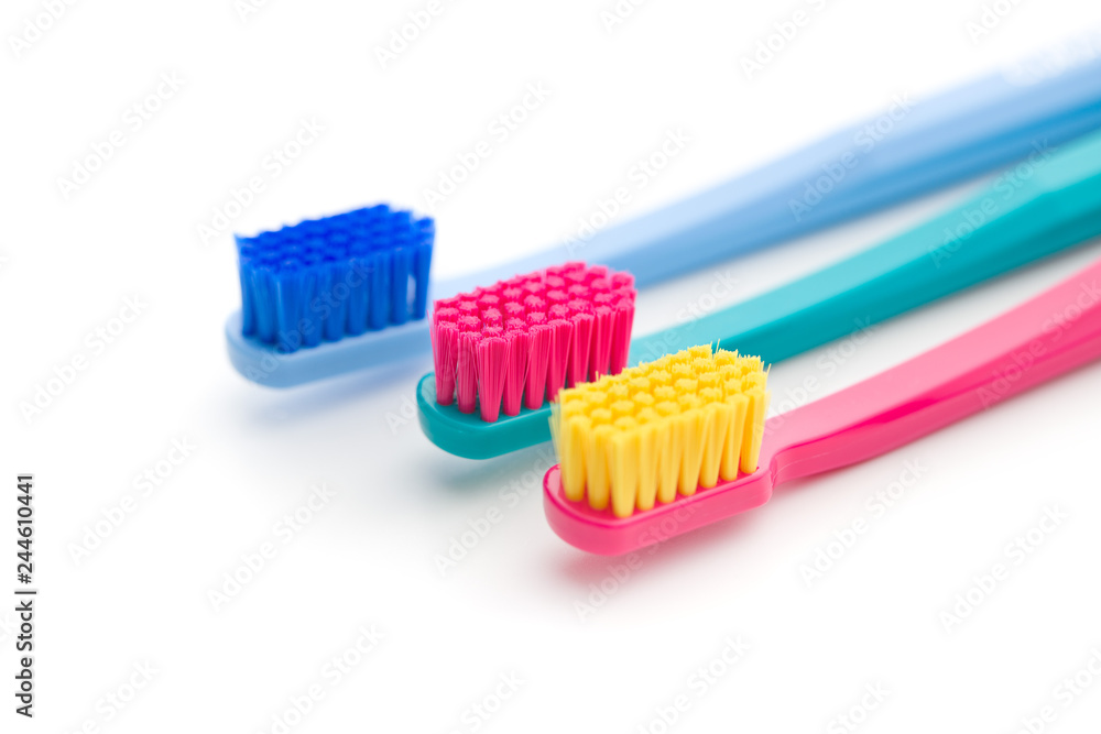 Colorful toothbrushes. Colorful toothbrushes.