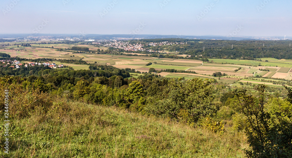 German Hill Landscape in Summer