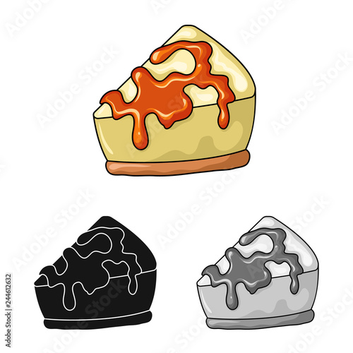 Vector illustration of confectionery and culinary icon. Collection of confectionery and product vector icon for stock.