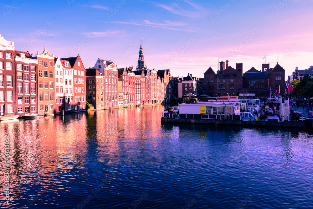 Obraz premium Damrak - Amsterdam