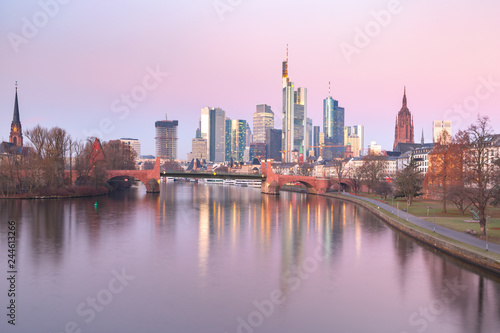 Frankfurt am Main in the morning  Germany