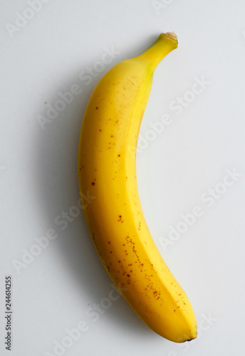 Banana on white background