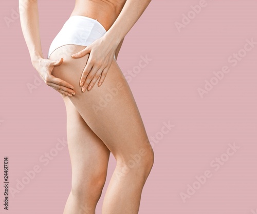 Cellulite skin panties slim attractive white weight photo