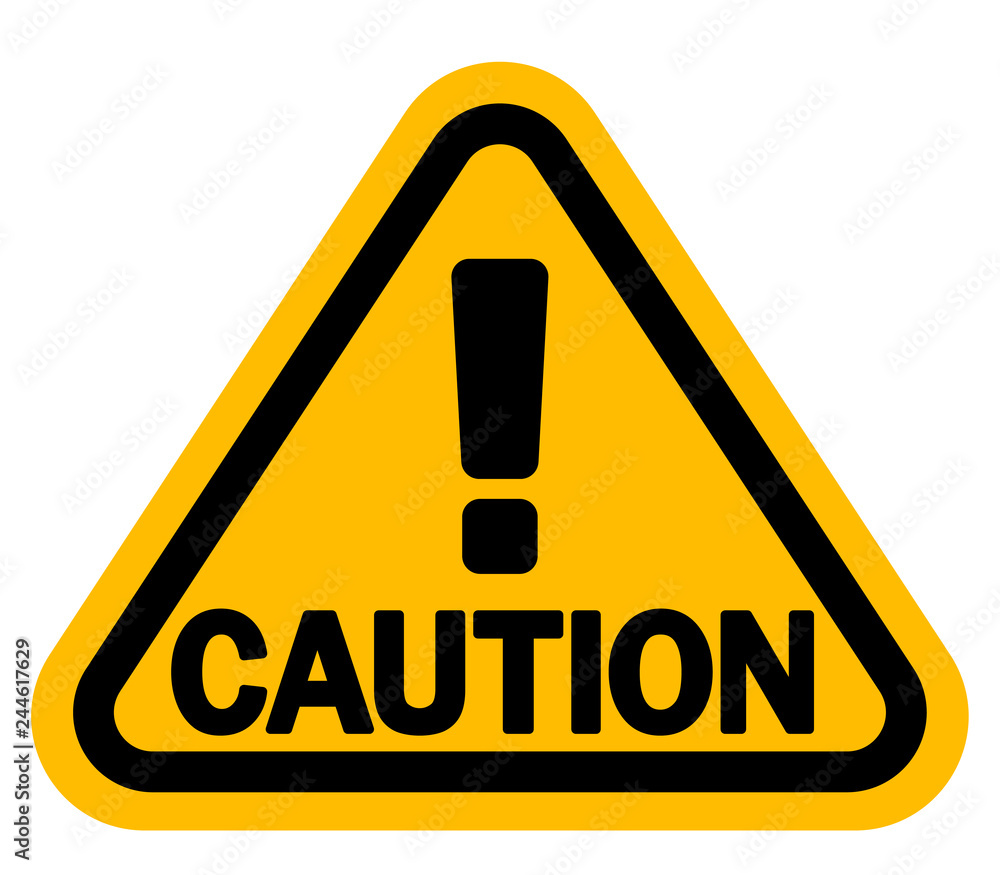 感嘆符注意警告サイン Caution Stock Vector Adobe Stock