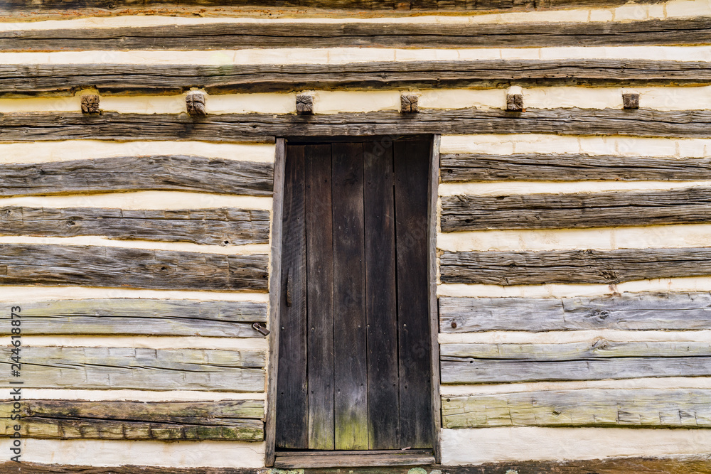 Old weathered cabin door Old weathered cabin door