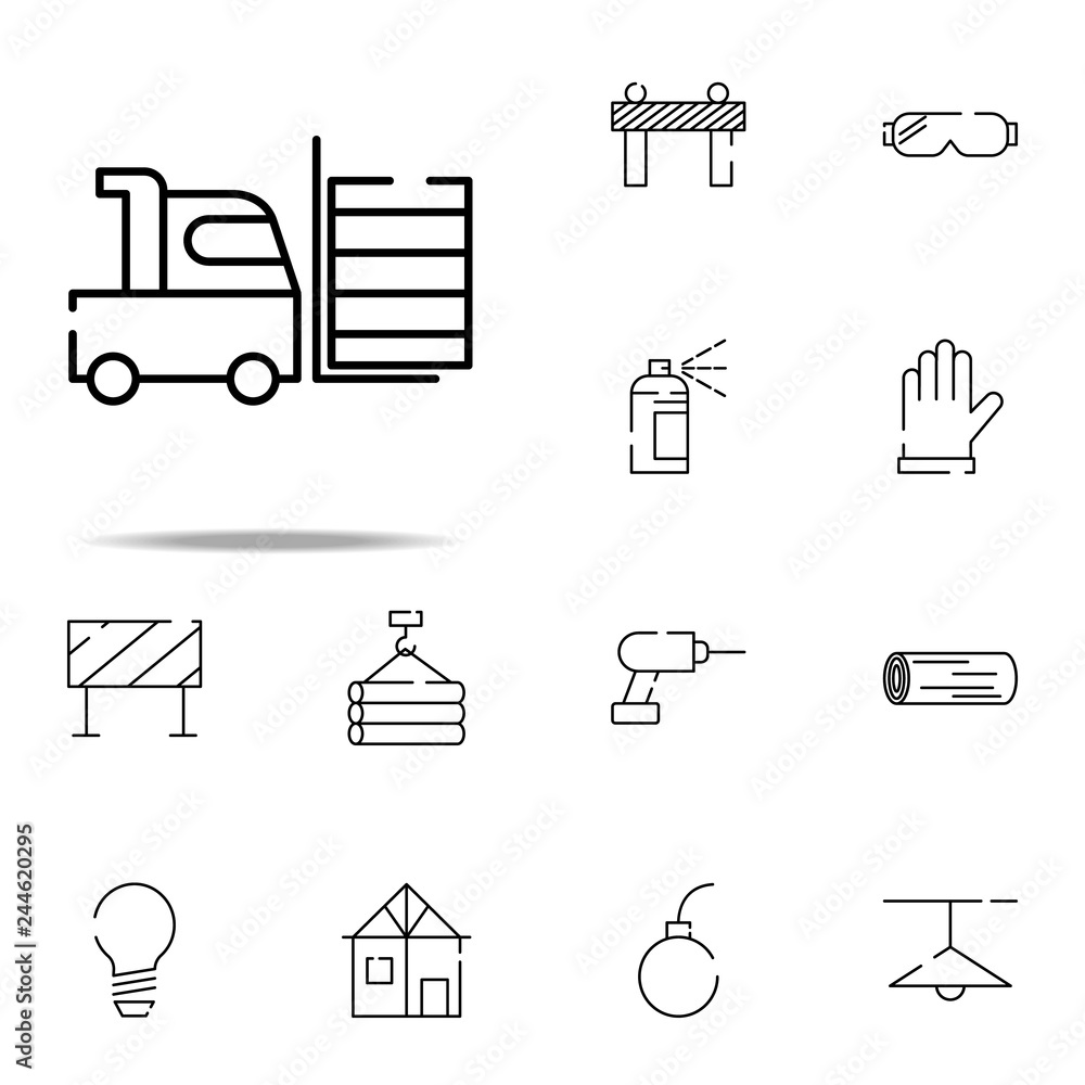 forklift, lifting machine icon. construction icons universal set for web and mobile forklift, lifting machine icon. construction icons universal set for web and mobile