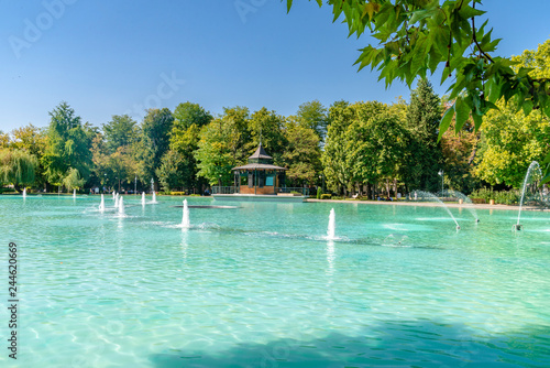 Beautiful park in Plovdiv in Bulgaria
