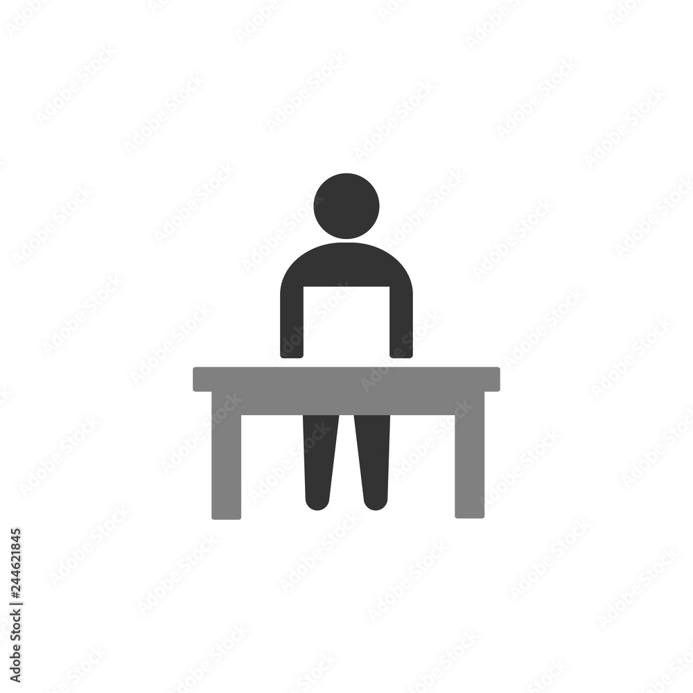 Fototapeta premium interview, laptop icon. Element of marketing icon for mobile concept and web apps. Detailed interview, laptop can be used for web and mobile