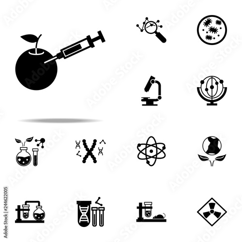 food, gmo icon. Genetics and bioenginnering icons universal set for web and mobile