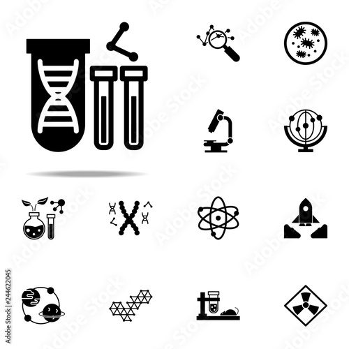 biology, DNA, genetically icon. Genetics and bioenginnering icons universal set for web and mobile