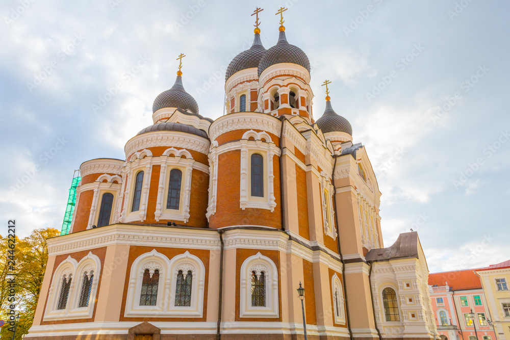 Europe, Eastern Europe, Baltic States, Estonia, Tallinn. old town, Alexander Nevsky Cathedral.