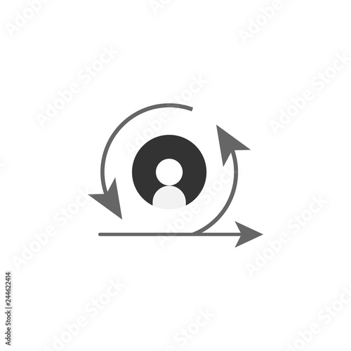 agile, manager icon. Element of marketing icon for mobile concept and web apps. Detailed agile, manager can be used for web and mobile