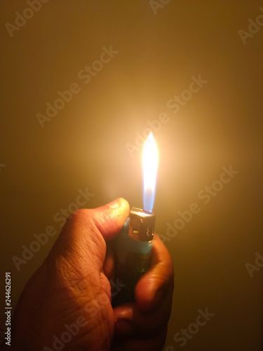 cigarette lighter burning flame no smoking