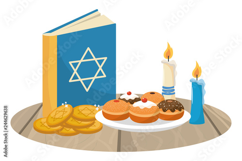 hanukkah party cartoon