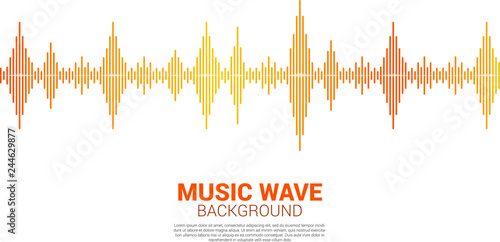 Sound wave Music Equalizer background. music voice audio visual signal